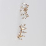 Crystal Marquise Arc Pave Ear Crawlers